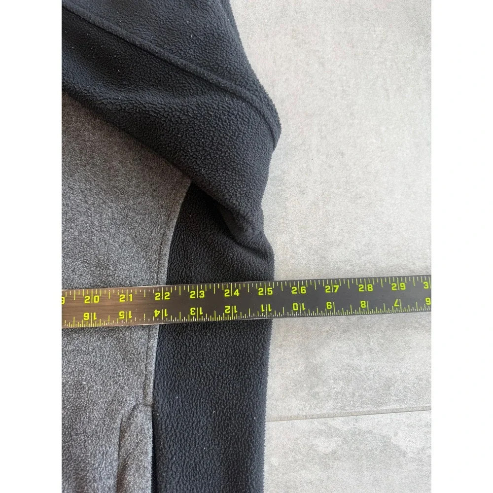 The North Face Mens XL Full Zip Fleece Jacket Grey Black Colorblock Outdoor